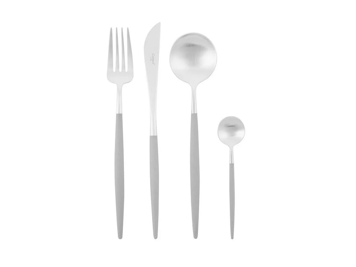 Cutipol Goa Acciaio Spazzolato Opaco Grigio Set 24 Posate