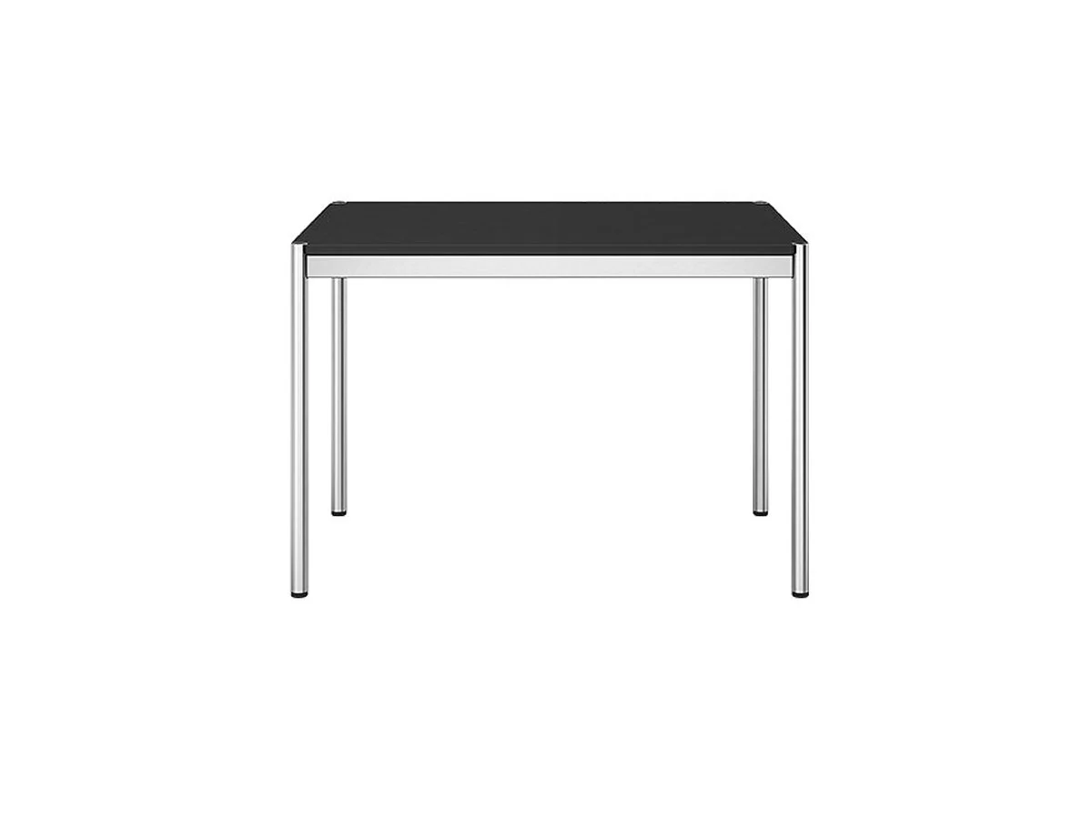 USM Haller Tavolo 75x75 cm - Cromo/Nero Fenix