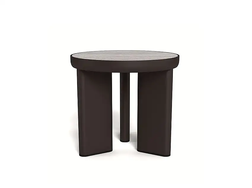 Harbour Moab Tavolino Alto - Bronze / Travertine Dark Grey