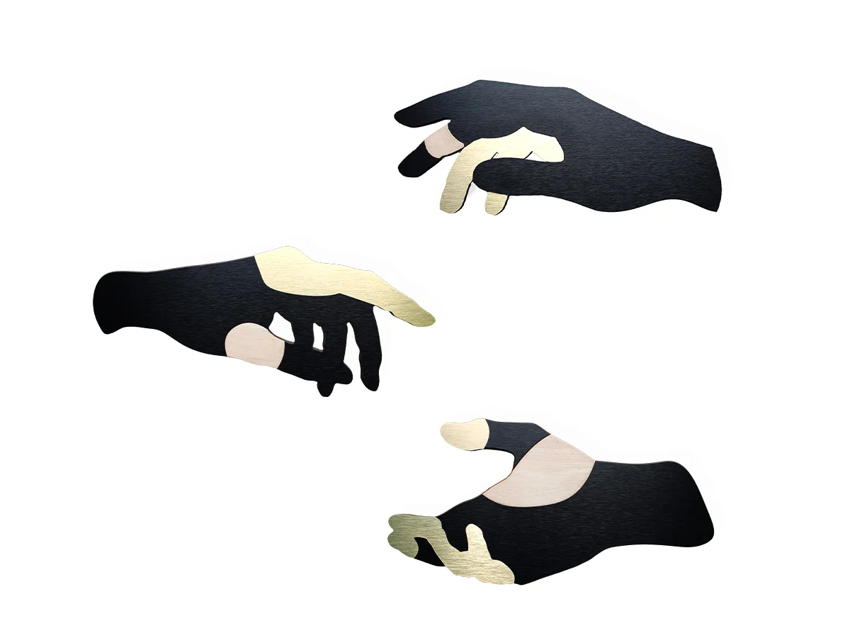 Ibride Des Mains Habiles Appendiabiti - Set da 3