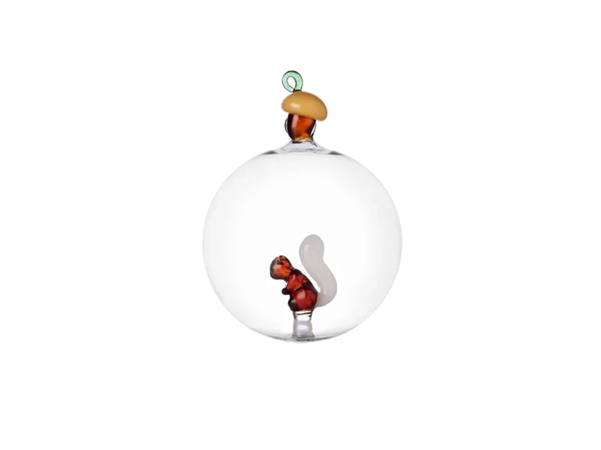 Ichendorf Acorns - Palla di Natale Scoiattolo Interno - Set da 2