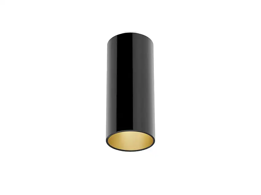 Flos Kap Surface Lampada da Soffitto Ø100 - Nero/Oro