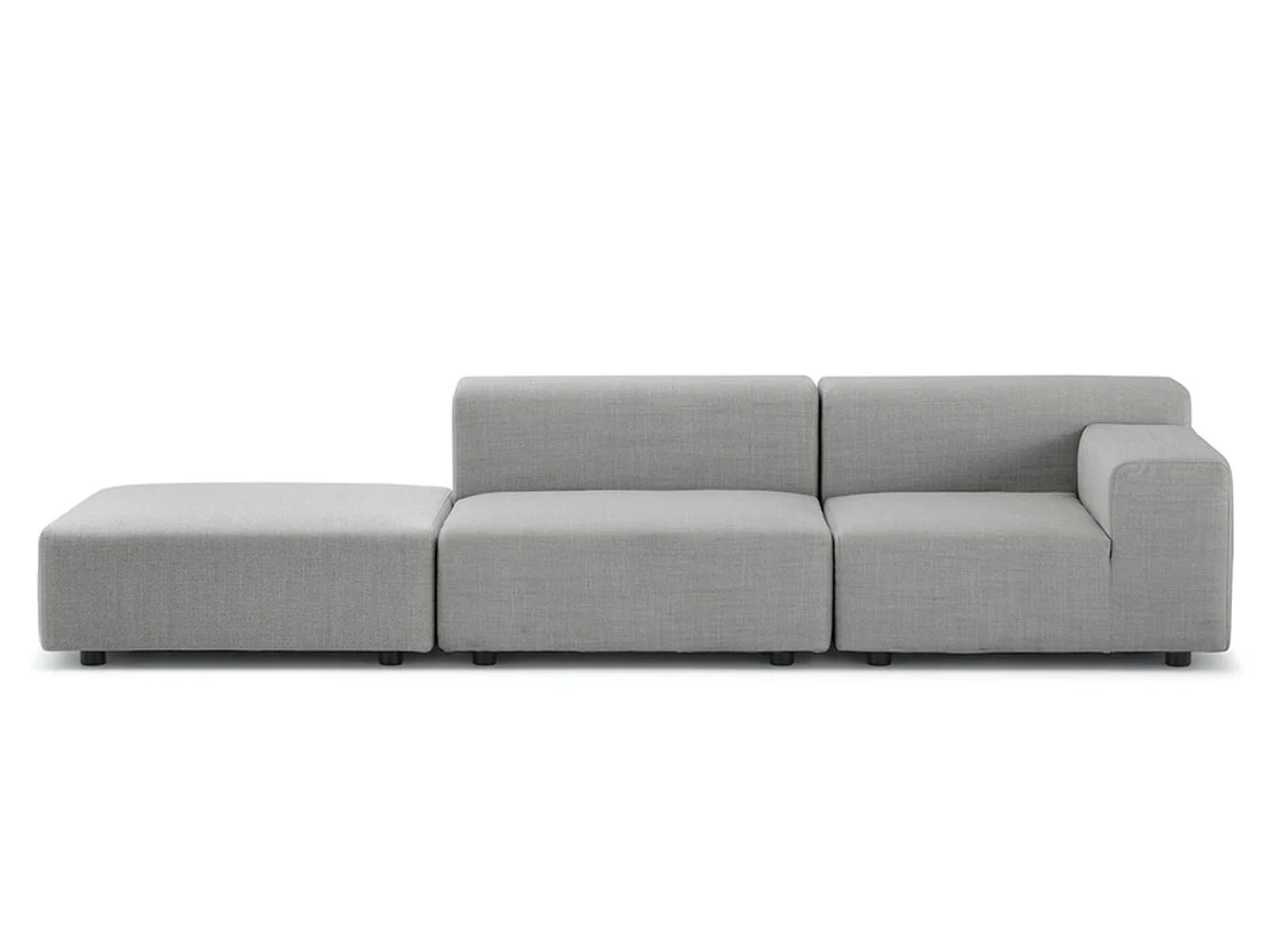 Kartell Plastics Outdoor Divano 2 Posti + Pouf - Destra