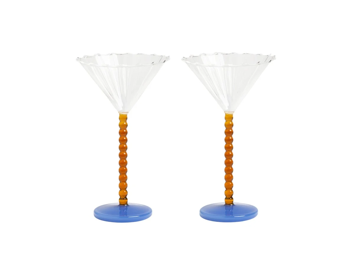&Klevering Perle Coppe Set da 2 - Ambra