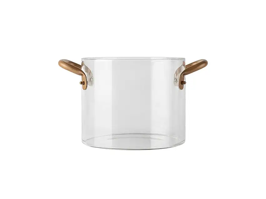 KnIndustrie The Glass Pot Bronze Mohd Ed. - Pentola Vetro