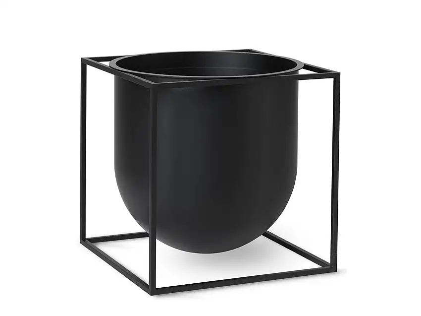 Audo Copenhagen Kubus Vaso da fiori 23 cm - Nero