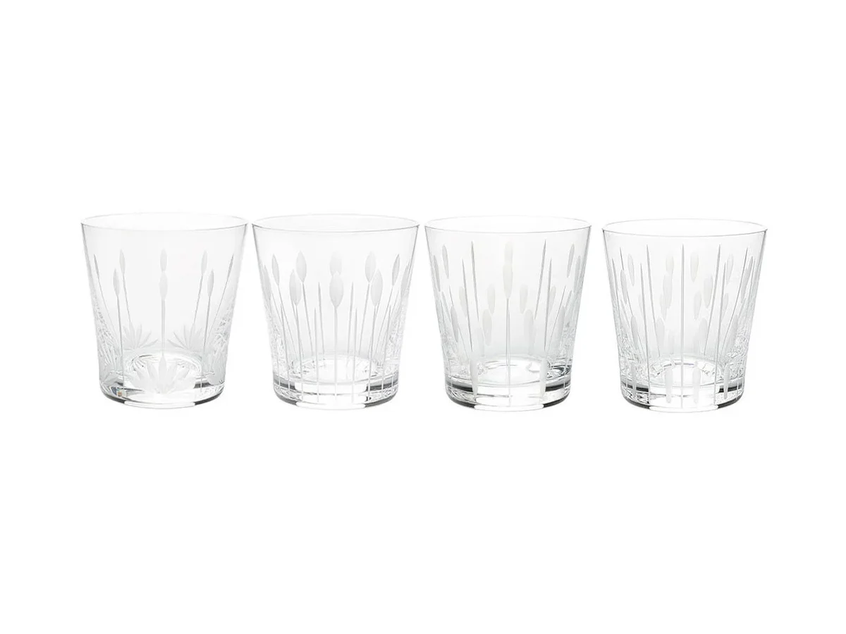 Lalique Lotus Tumbler 20 cl - Set da 4