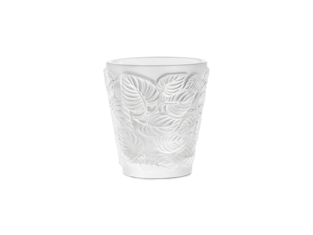 Lalique Feuilles Votive Portacandela