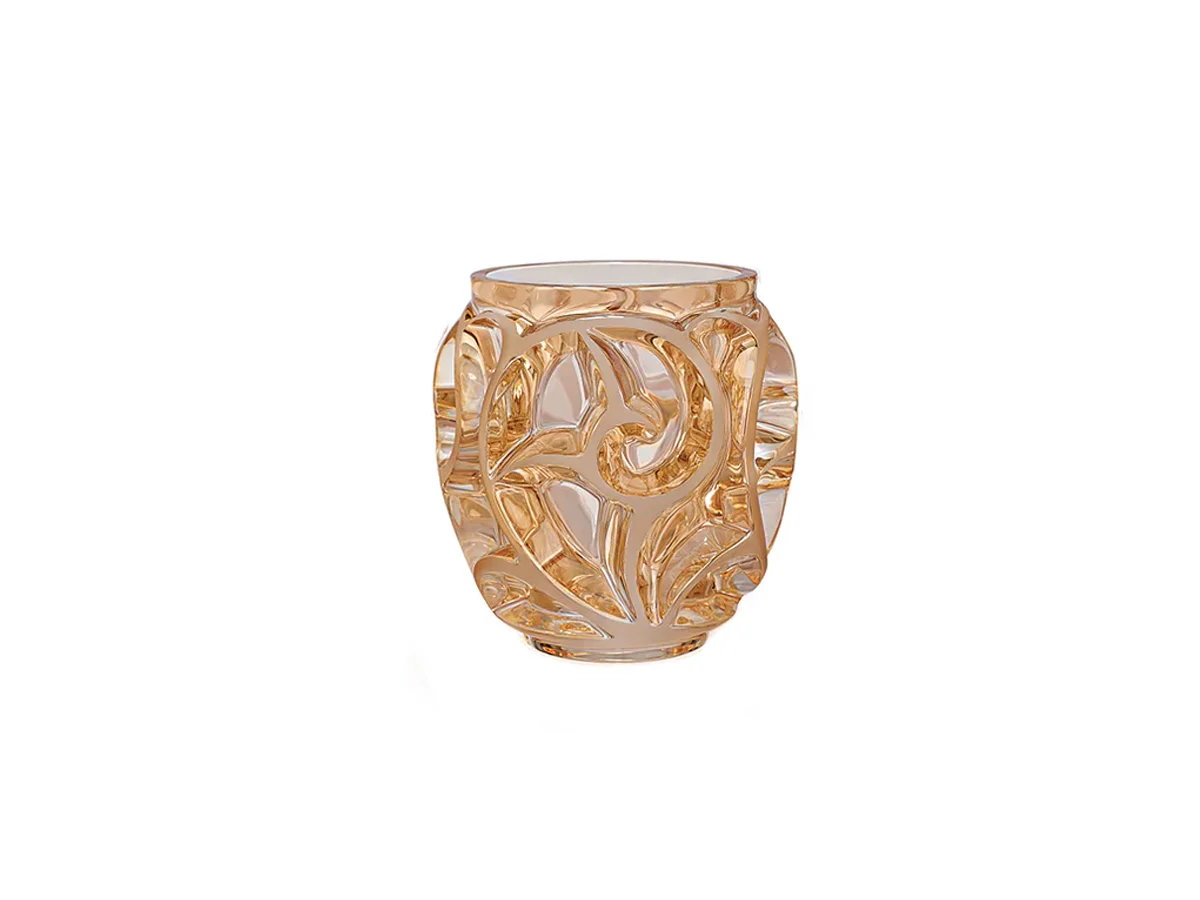 Lalique Tourbillons Vaso Piccolo - Oro Lucido