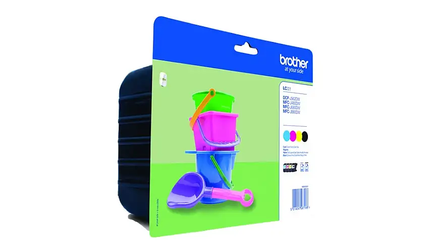 Brother LC-221 cartuccia d'inchiostro 4 pz Originale Resa standard Nero, Ciano, Magenta, Giallo cod. LC-221VALBP