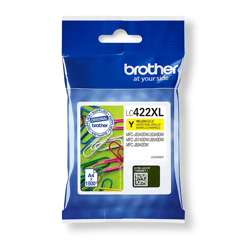 Brother LC-422XLY cartuccia d'inchiostro 1 pz Originale Giallo cod. LC-422XLY