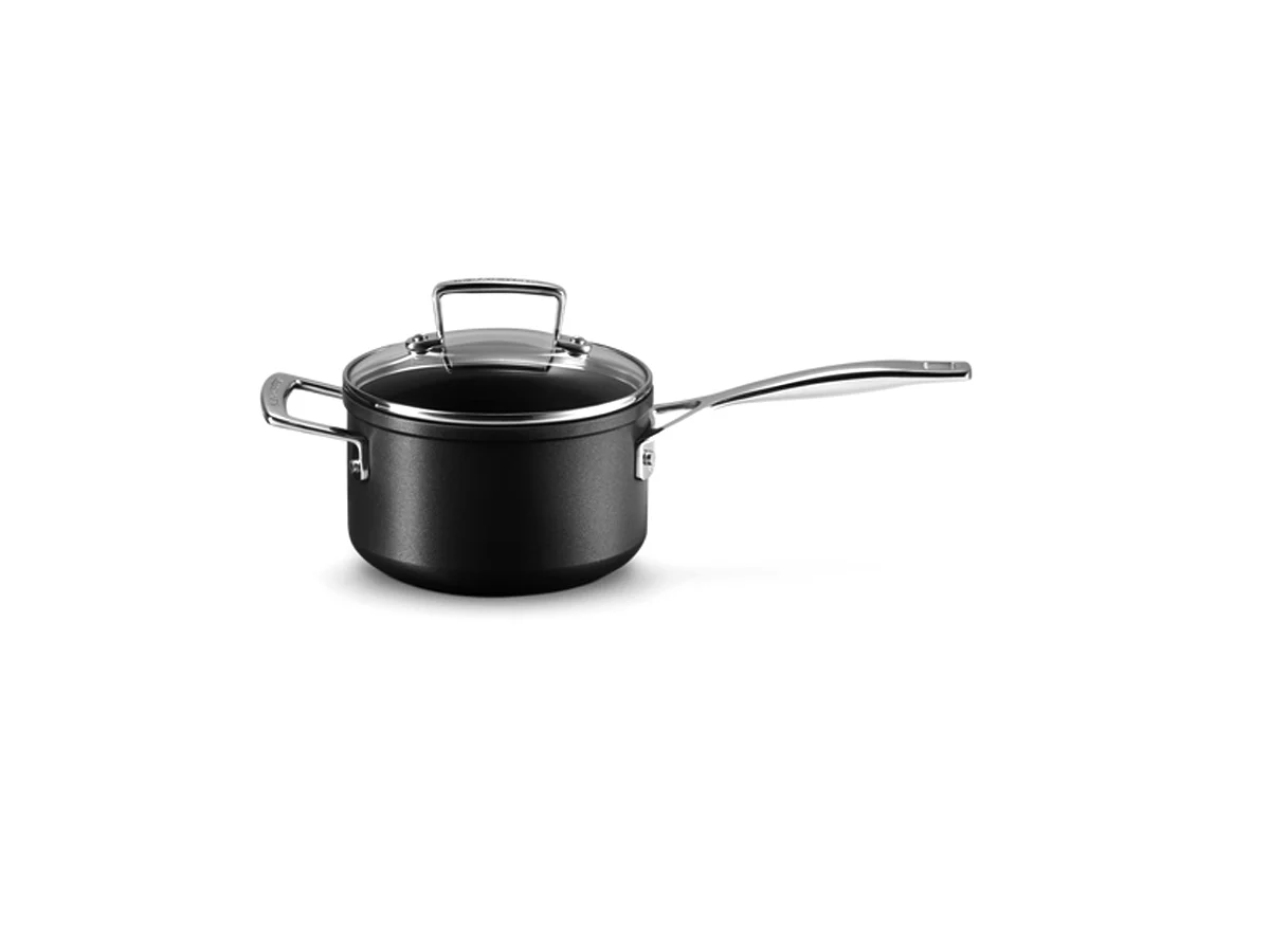 Le Creuset  Casseruola con maniglia e coperchio vetro in alluminio antiaderente 16 cm
