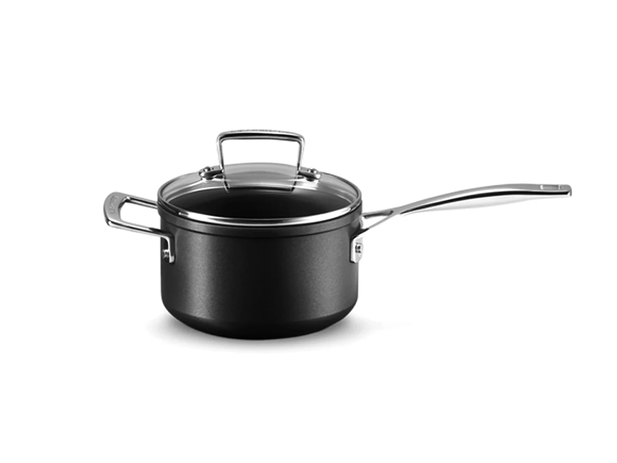 Le Creuset  Casseruola con maniglia e coperchio vetro in alluminio antiaderente 18 cm
