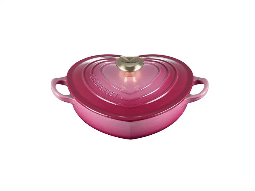 Le Creuset Tegame Basso a Cuore con Pomolo a Cuore