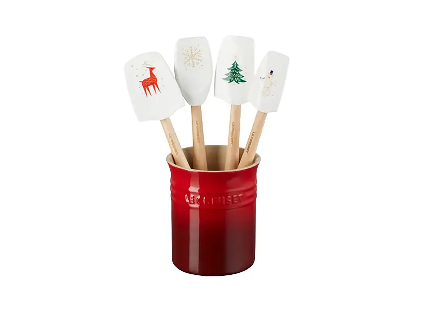 Le Creuset Christmas Collection Set 5 Pz Contenitore + Spatole