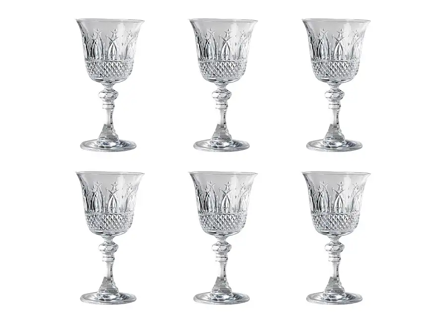 Marioluca Giusti Italia Set 6 Calici da Vino - Transparente