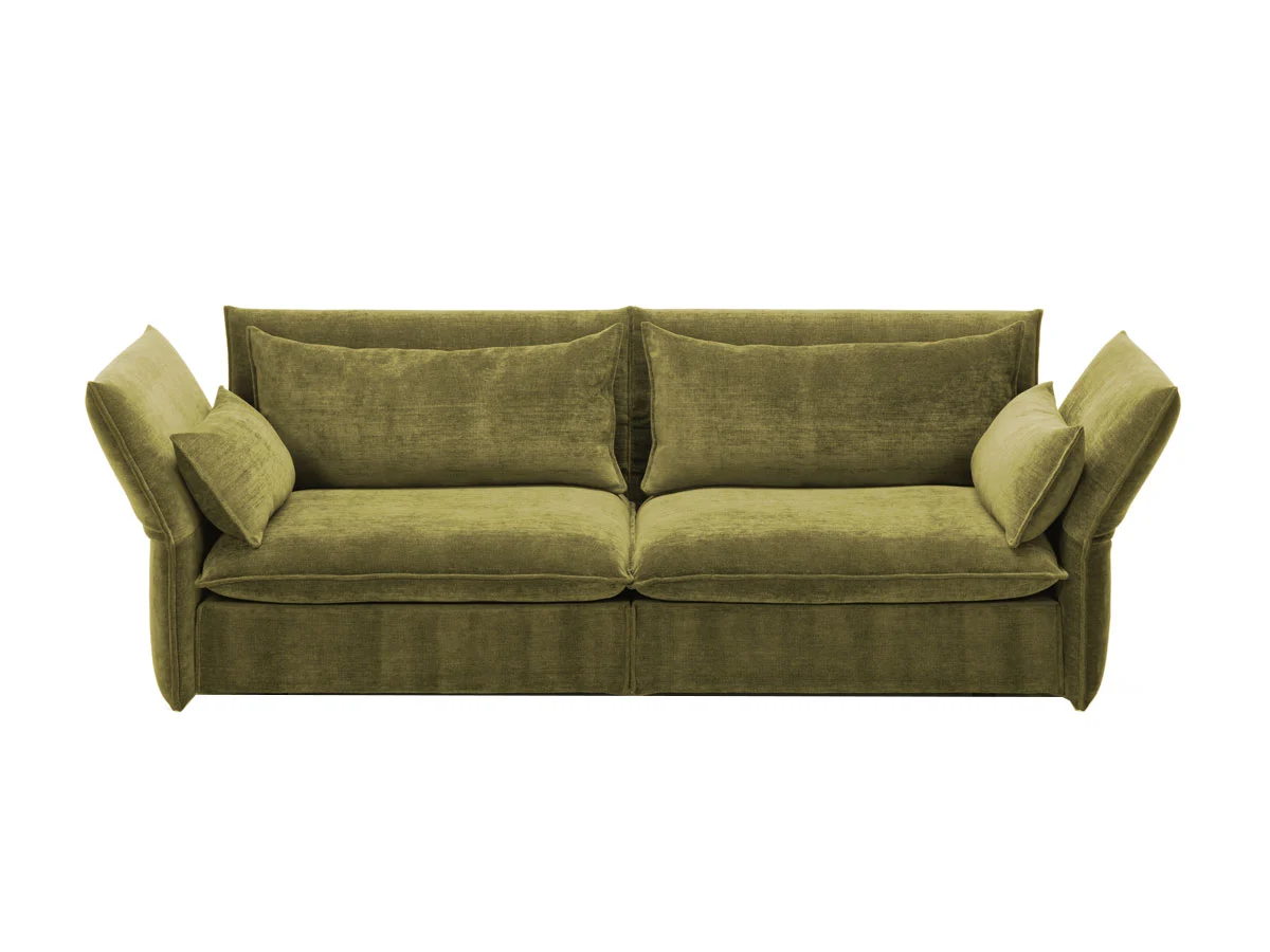 Vitra Mariposa Divano 3 Posti - Iroko 2 12 Olive