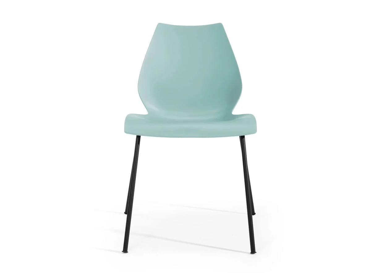 Kartell Maui Sedia - Azzurro Chiaro / Nero
