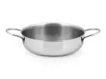 Tegame in acciaio Inox marca Home con 2 manici diametro Cm 20