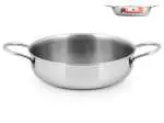Tegame in acciaio Inox marca Home con 2 manici diametro Cm 26