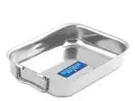 Rosticcera in acciaio Inox Home Cm 25x18 altezza 5 cm
