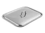 Coperchio in acciaio Inox Home Cm 35x26