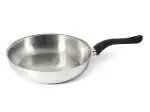 Padella in acciaio Inox Manico In Bakilite diametro Cm 26