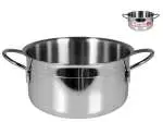 Casseruola HOME in acciaio Inox Ecopoint 2 Manici Cm 26