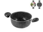 Casseruola 2 Manici Antiaderente 'stone' Cm16 HOME in alluminio