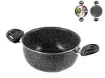 Casseruola 2 Manici Antiaderente 'stone' Cm20 HOME in alluminio