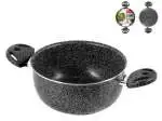 Casseruola 2 Manici Antiaderente 'stone' Cm22 HOME in alluminio