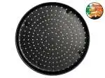 Stampo Home Happy Pizza antiaderente Cm 32 con fori