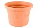 Vaso Festonato  'prestige' in plastica forma cilindrica  Cm 40