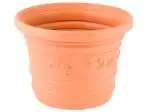Vaso Festonato  'prestige' in plastica forma cilindrica  Cm 50