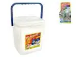 12x Porta detersivo fustino Lt 7 modello 260 plastica trasparente rettangolare