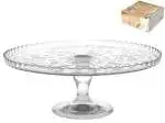 Alzata marca Pasabahce vetro decoro Provence Cm 32