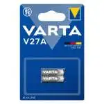 4x Batteria A27 Varta Special V27A Alkaline 3742247 blu metallo