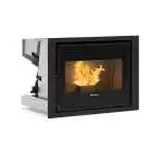 Caminetto incasso Extraflame Inseto COMFORT P70 Air H49 nero acciaio