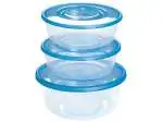 Heidrun contenitore da cucina Set di contenitori universali 1,7 L Trasparente, Blu,