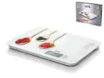 Laica Bilancia da cucina elettronica 20 kg, 1 g, Multicolore, Bianco, Superficie piana, Rettangolo