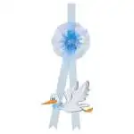 Fiocco nascita Baby Idea Fc.ci p cicogna misura piccola azzurro