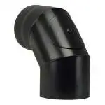 SAVE Fumisteria Plus Gomito per canna fumaria Nero diametro 13 cm