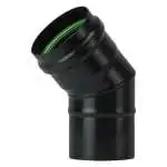SAVE Fumisteria Plus Gomito per canna fumaria Nero diametro 8 cm
