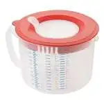 Caraffa Leifheit 03169 3 in 1 Measure & Store Bianco e rosso