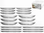 Pasabahce Servizio piatti 18 pz Composto da 6 piani 26 x 26 cm 6 fondi 21 x 21 cm 6 frutta 19 x 19 cm