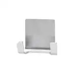 2x Ganci adesivi Tesa 59710-00002 Powerstrips doppio gancio portata 3,0 k inox spazzolato