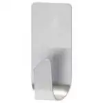 2x Ganci adesivi Tesa 59707-00002 Powerstrips portata 2,0 kg inox spazzolato