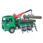 Mezzo stradale Bruder 02769 Man Camion Trasporto Tronchi verde
