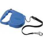 Guinzaglio avvolgibile, colore nero e blu, marca Ferplast