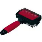 Spazzola per animali Ferplast, modello 85982700, Cardatore Large, in Nero e Rosso, per cura del pelo